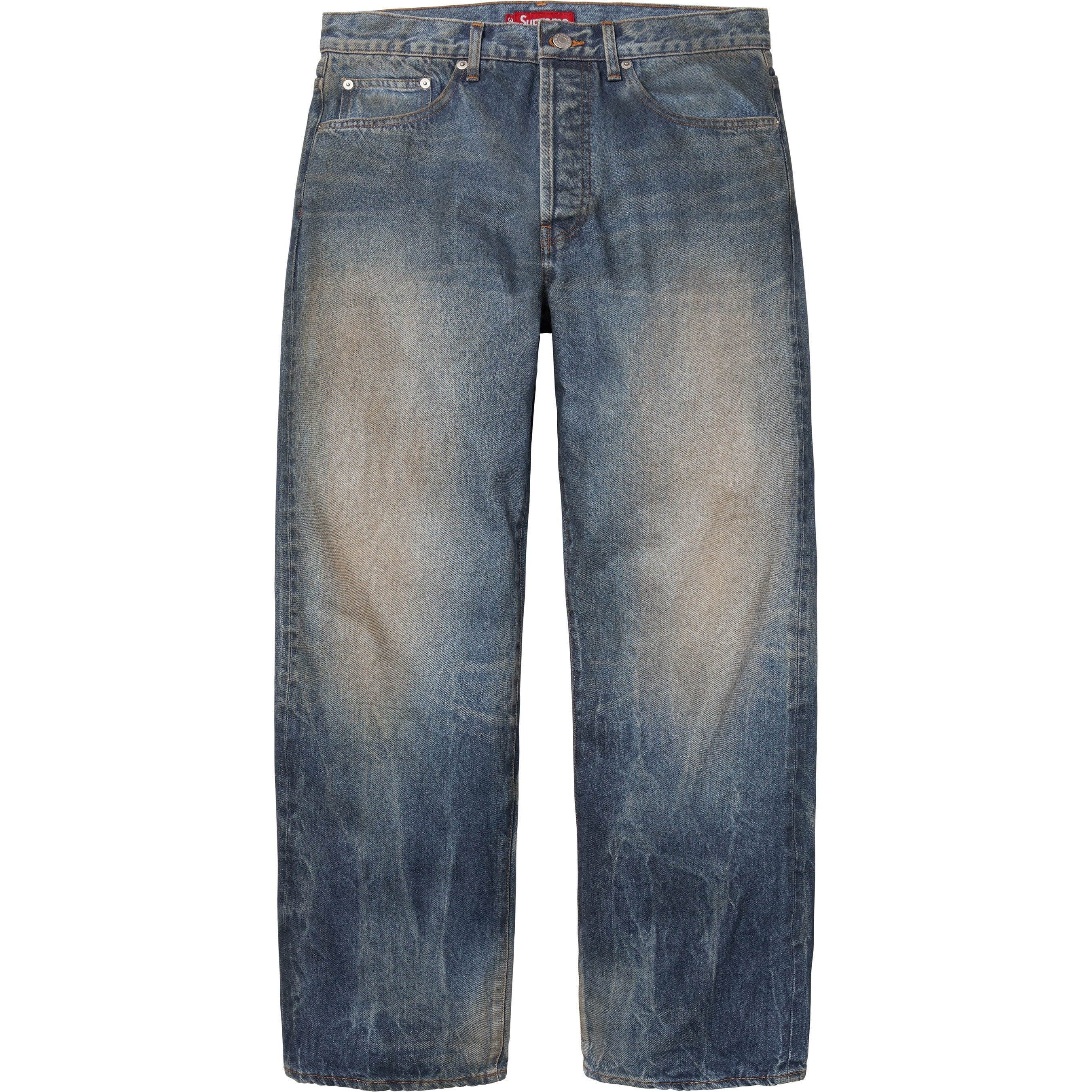 Distressed Loose Fit Selvedge Jean view 14